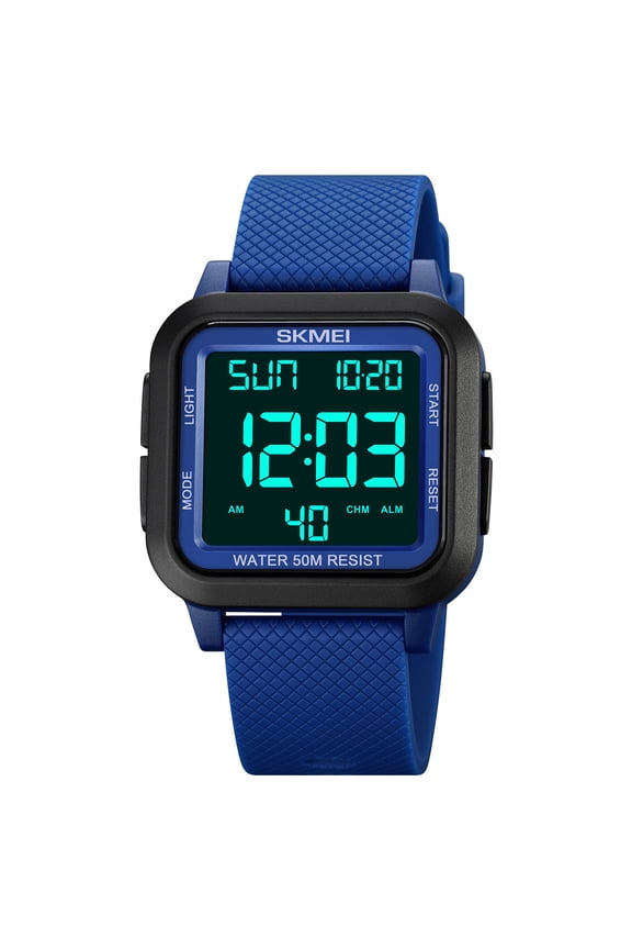 Waterproof Sport Digital Watch with Night-Light, 50M Water Resistance, Stylish Silicone Strap, Multi-Function for Outdoor & Active Lifestyle