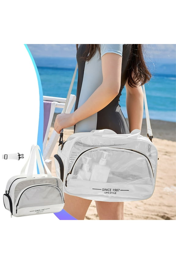 Waterproof Sports Gym Bag with Wet Dry Separate Compartments Large Capacity Travel Duffel Bag for Men Women Beach Pool Fitness Workout Storage Organizer Tote