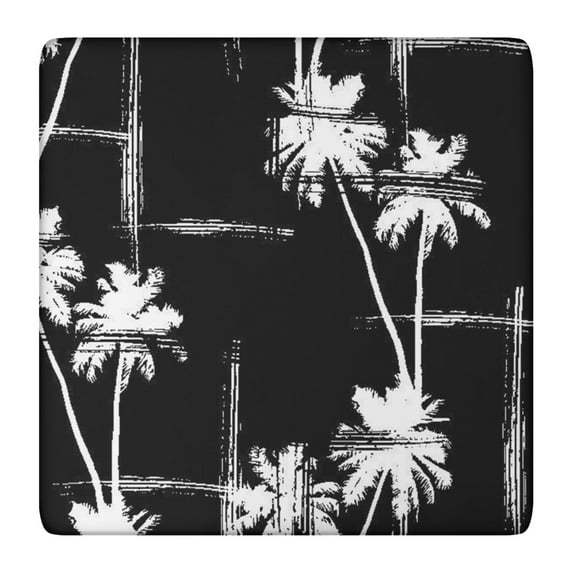 Waterproof Square Tablecloth with Vibrant Hawaiian Sunset Beach and Tropical Palm Trees Designs, Elastic Edge Fit, Backing for Heat Resistance, Perfect for Outdoor Parties