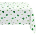 thumbnail image 1 of Waterproof St Patricks Day Tablecloth Rectangle, 60 x 84 Inch - Washable Shamrock Fabric Table Cloth for Spring and Outdoor Use, 1 of 6