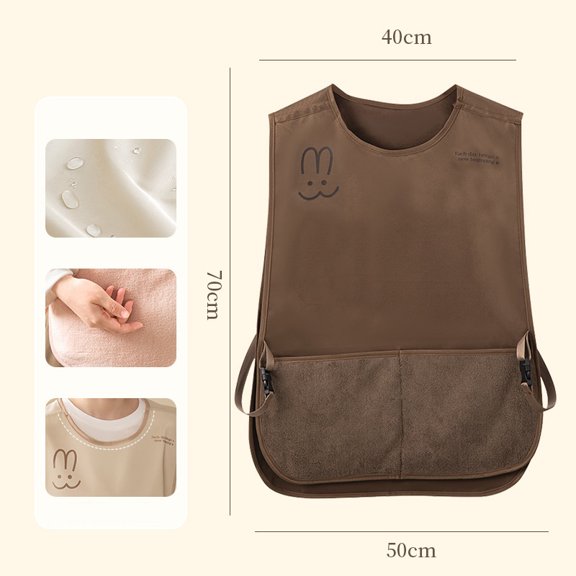 Waterproof Stain-Resistant Apron Vest Style Breathable Sleeveless Apron Anti Dirty Wipeable Hands Kitchen Aprons