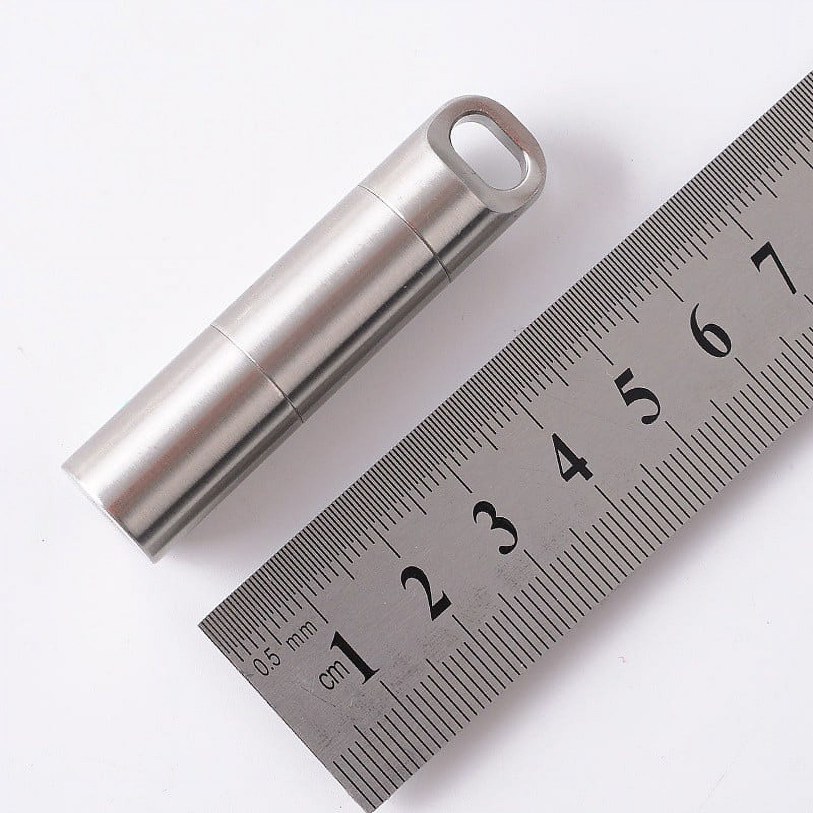 Waterproof Stainless steel Pill Fob Container, Nitro Bottle Holder