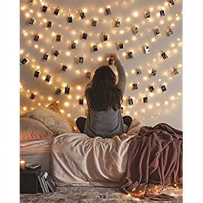 Waterproof Starry Fairy Lights 66ft 200 LEDs USB Powered String Lights for Bedroom Decor Christmas Bendable Copper Twinkle Lights Indoor Outdoor Use Lighting for Wall Patio Tapestry Walmart