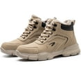 thumbnail image 1 of Steel Toe Work Boots for Men Women Fleece Lined Winter Hiking Snow Boots Anti-pierce Safety Shoes Warm Industrial Sneakers, 1 of 9