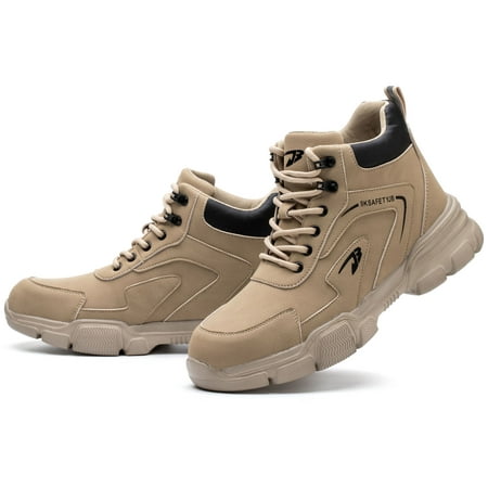 Waterproof Steel Toe Work Boots for Men Women Lightweight Safety Shoes Non-Slip Industrial Sneakers