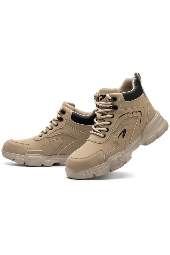 Waterproof Steel Toe Work Boots for Men Women Lightweight Safety Shoes Non-Slip Industrial Sneakers