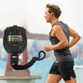 thumbnail image 1 of Waterproof Stopwatch 3 Inch Multi-Function Digital Stopwatch Timer Large LCD Display with Date Time and Alarm Stopwatches for Coaches Sports Fitness, 1 of 5