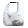 thumbnail image 1 of Waterproof Storage Bag for Gym Clothes and Swimming Gear, Portable Travel Toiletry Pouch, Versatile Bathroom Organizer, Perfect for Fitness Use, White S, 1 of 8