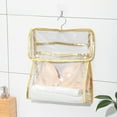 thumbnail image 1 of Waterproof Storage Bag Hanging Organizer, Pvc Shower Caddy with Multiple Compartments for Bathroom Towels and Toiletries, Space-saving Wall Hook Design, 1 of 8