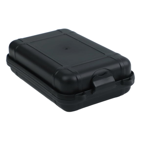 Waterproof Storage Box Shockproof Dry Case With PE Lining for Camping Boating Fishing(Small Black)