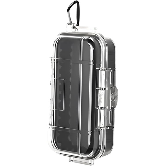 Waterproof Storage Case, Outdoor Sports Survival Equipment Sealed Box Dustproof Pressure Proof Dry Boxes for EDC Tools, Phone, Keys, Clear, New professional Sealed Box (Medium)