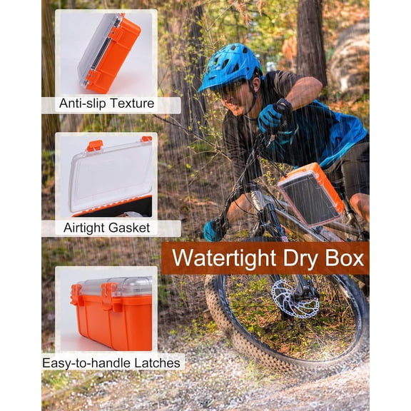 Waterproof Storage Dry Box for Kayaking Waterproof Containers for Boating Travel Waterproof Case Boat Storage Tacklebox Floated Watertight Drybox with Rope$$