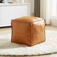 thumbnail image 1 of Waterproof Stretchable Ottoman Seat Cover Square Pouf Slipcover DIY Stuffable Chair Protector Detachable Double-Sided Use for Living Room Bedroom Air-Conditioned Room Decor, 1 of 2