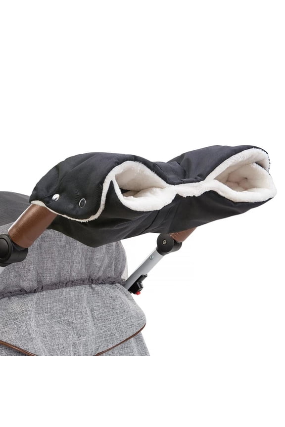 Waterproof Stroller Mittens, Universal Fit Breathable Cold Weather Accessories, Brown