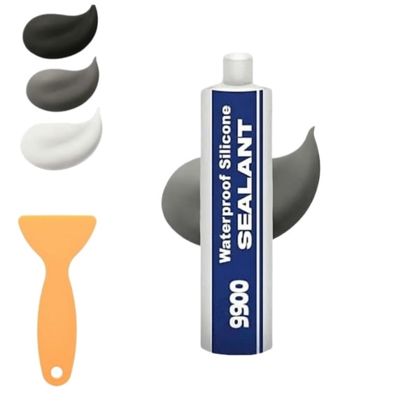 Waterproof Structural Adhesive Sealant - 9900 Super Bonding Glue, UV-Resistant Strong Sealing Compound for Roof, Bathroom, Tile, Multi-Surfaces(Gray)