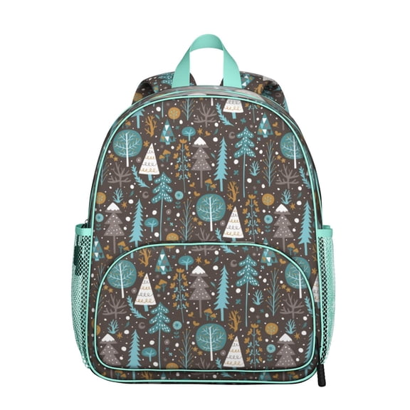 Waterproof Student Daypack with Romantic Floral Design - Spine-Friendly & Durable Backpack