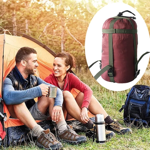 Waterproof Stuff Sack Compression Gear Bag with Carry Strap Space Saving Storage Organizer for Camping Hiking and Backpacking