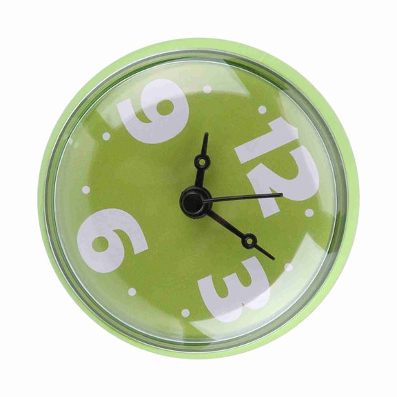 Waterproof Suction Wall Window Mirror Bath Shower Clock Bathroom Accessories for Bathroom or Kitchen Use