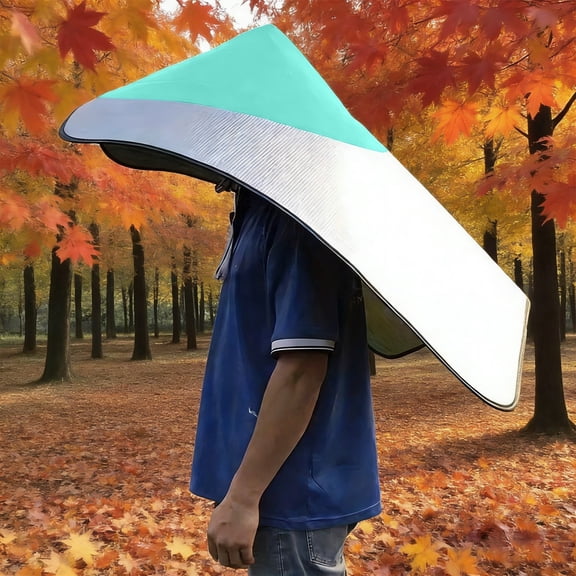 Waterproof Sun Hat with Attached Cape for Outdoor Activities, Wide Brim Hooded Rain and Wind Protection for Hiking Fishing Gardening