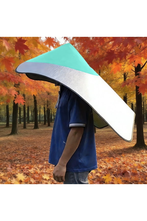 Waterproof Sun Hat with Attached Cape for Outdoor Activities, Wide Brim Hooded Rain and Wind Protection for Hiking Fishing Gardening