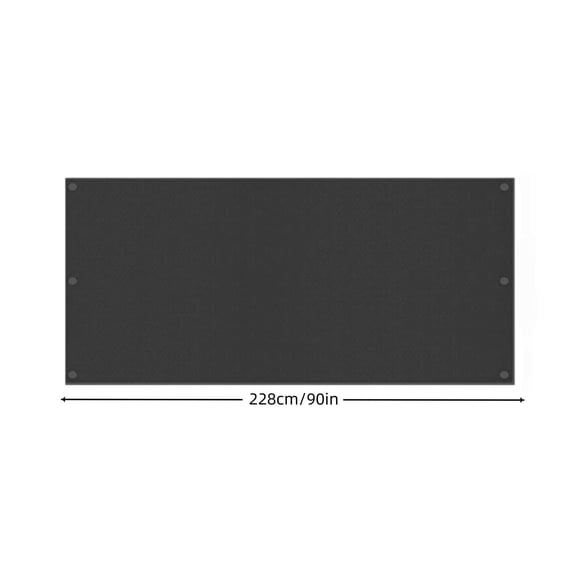 Waterproof Sun Shade Cover for Outdoor Play Equipment - Playground Canopy for ' Backyard Climbers, All Weather Protection with Easy Hook and Loop Installation Black