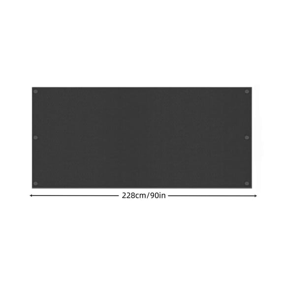 Waterproof Sun Shade Cover for Outdoor Play Equipment - Playground Canopy for ' Backyard Climbers, All Weather Protection with Easy Hook and Loop Installation Black