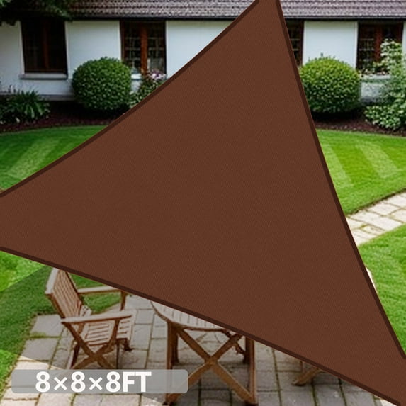 Waterproof Sun Shade Sail Triangle 8/12/16FT Canopy Awning Outdoor Backyard Patio Garden Pool Cover UV Block Sunshade