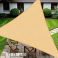 thumbnail image 1 of Waterproof Sun Shade Sail Triangle 8/12/16FT Canopy Awning Outdoor Backyard Patio Garden Pool Cover UV Block Sunshade, 1 of 9