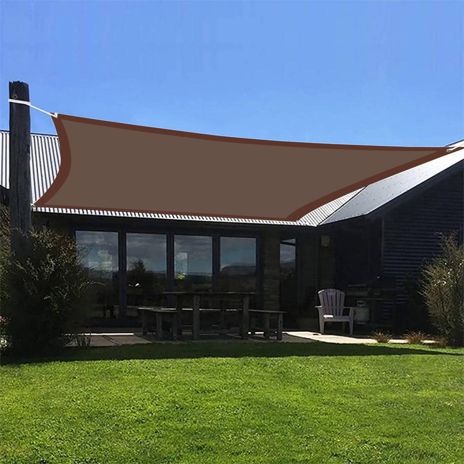 Waterproof Sun Shade Sail Uv Patio Outdoor Top 6.56x6.56FT Canopy