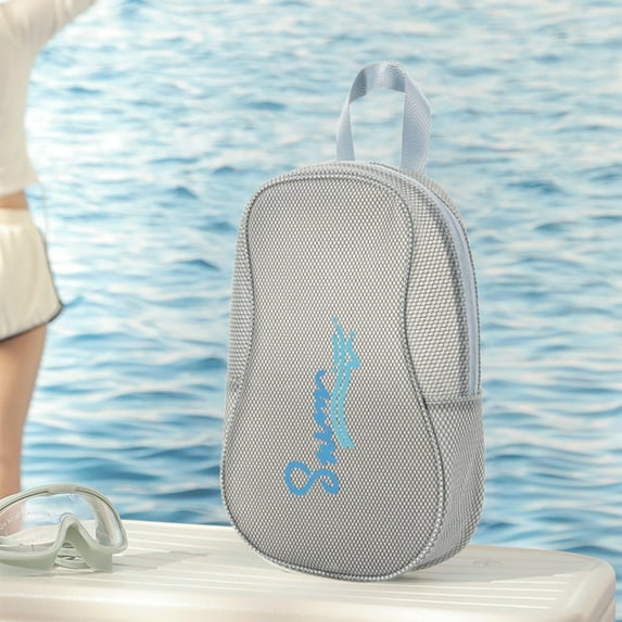 Waterproof Swim Bag - 14.2"×9.1" Wet Dry Compartment Sports Tote for Women - Portable Beach Pool Bag with U-Shaped Handle, 1.85 Gallon Capacity