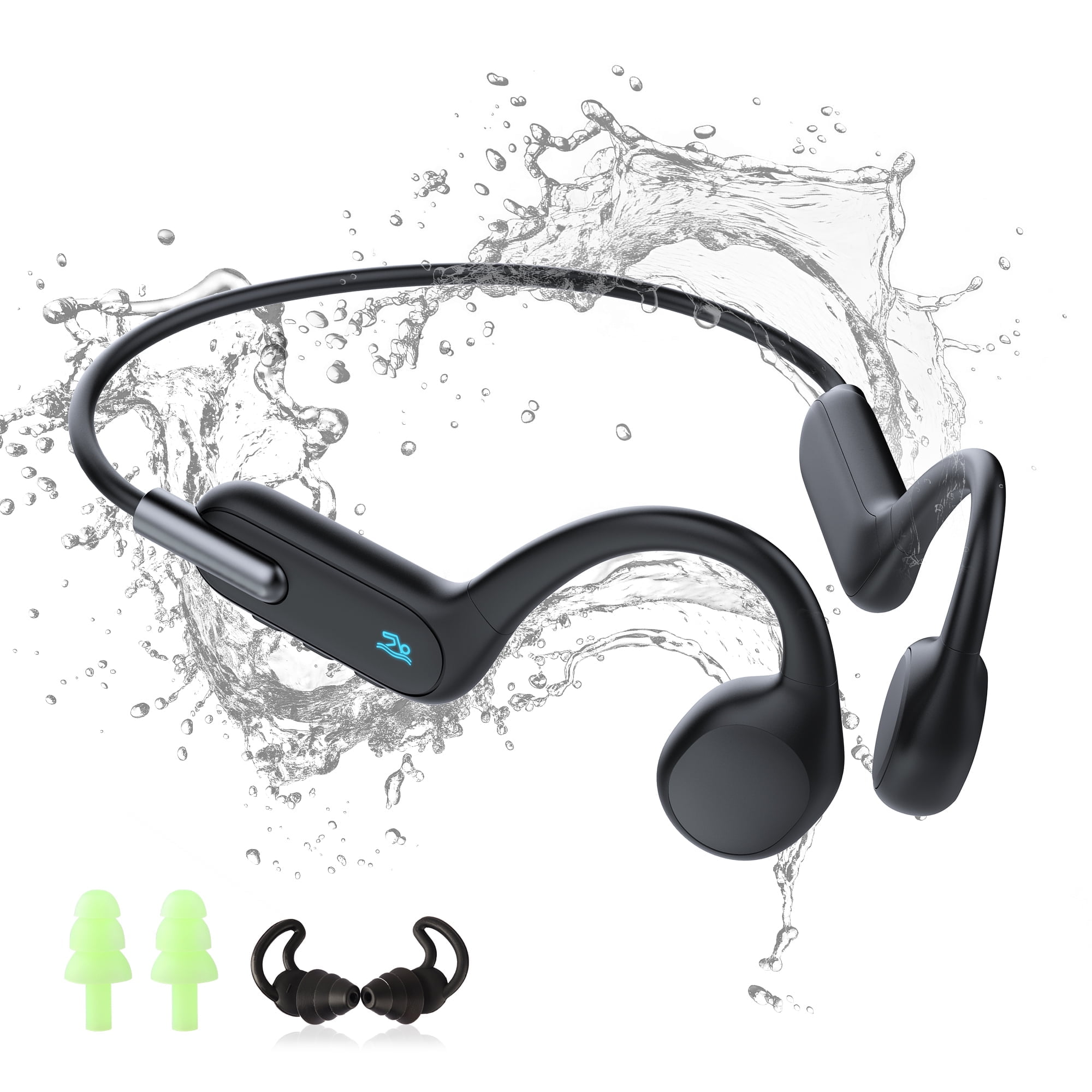HiFi WALKER T10 Air Bone Conduction Headphones IPX8 Waterproof Bluetooth 5.3, 32GB Storage