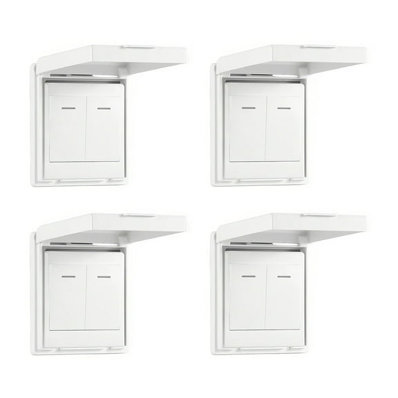 Waterproof Switcher Protectors Low Profile Design Moisture Proof Shielding Power Socket Cover For Wet Area Durability Build