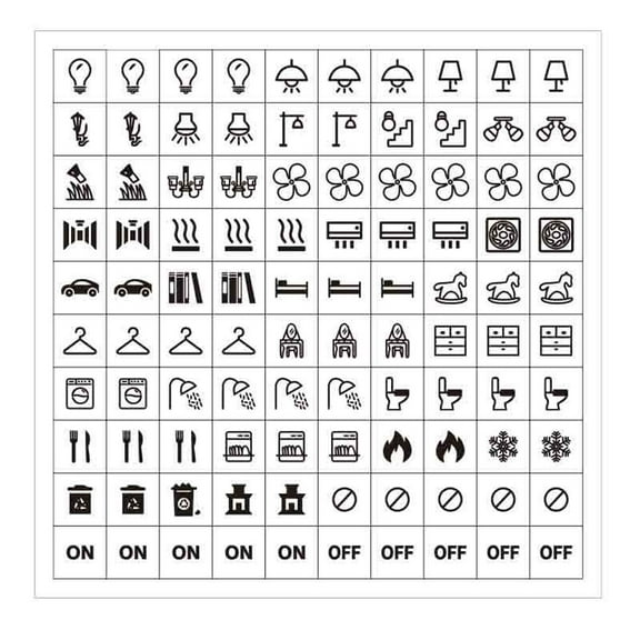 Waterproof Switchs Panel Labels Light Switchs Label Sticker Home,School Business Adhesive Switches Panels Label Decal