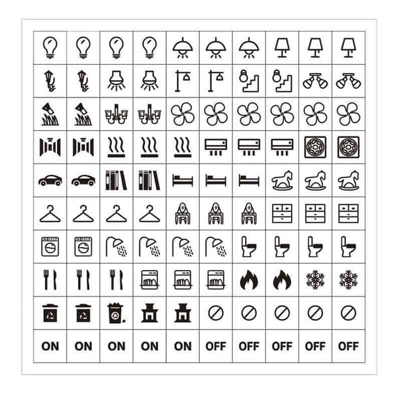 POYOGA Light Switchs Labels Sticker Adhesive Switchs Panel Labels for Home,Office Use