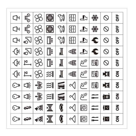 Waterproof Switchs Panel Labels Light Switchs Labels Sticker Home,Office,School