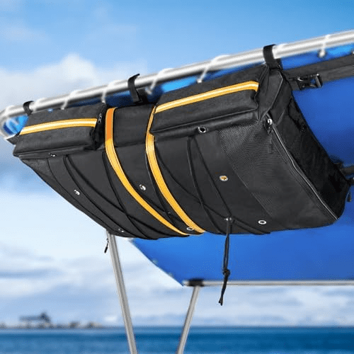 Waterproof T-Top Storage Bag, 600D Oxford-Fabric Boat Storage Bags - Holds Up to 6 Type II Life Jackets - Multi-Organizer Fits Most T-Top Boats$$Watercraft
