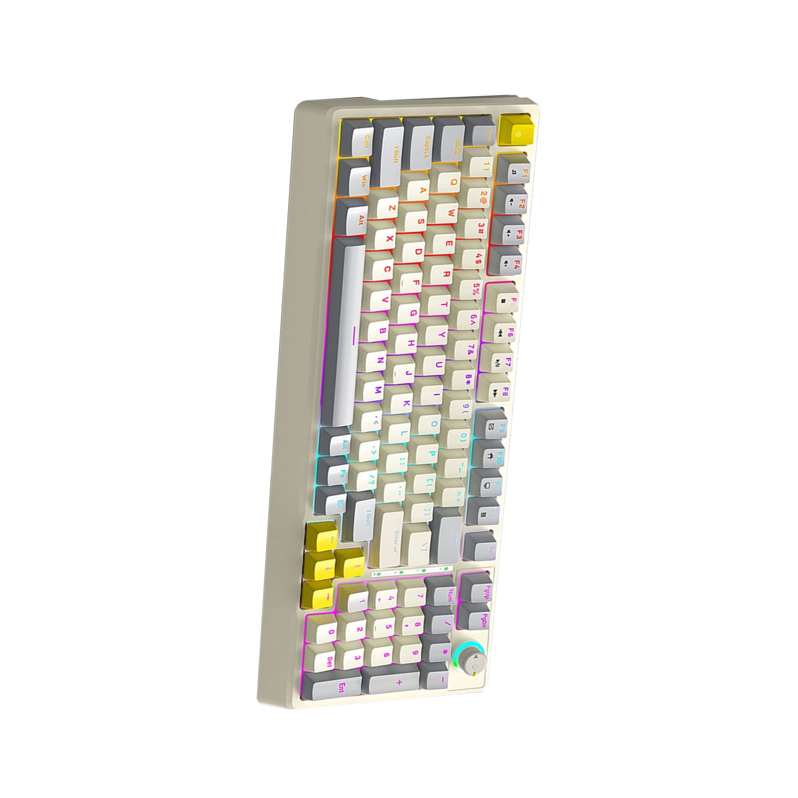 Waterproof T50 RGB Mechanical Keyboard 98 Key Hot Swappable Blue Switch Dynamic Lighting Ergonomic Design PC Gaming Typing Work
