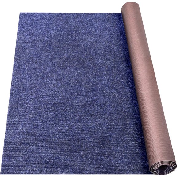 Waterproof TPE Backing Indoor Outdoor Carpet Roll, 6x10 Feet Smoke Gray 0.2" Thick Non-Slip Marine Boat Carpet for Patio Deck Porch Home