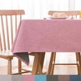 thumbnail image 1 of Waterproof Tablecloth Rectangle Table Cloth Washable Table Cover For Garden-Pink-120x180cm(47x71inch), 1 of 6