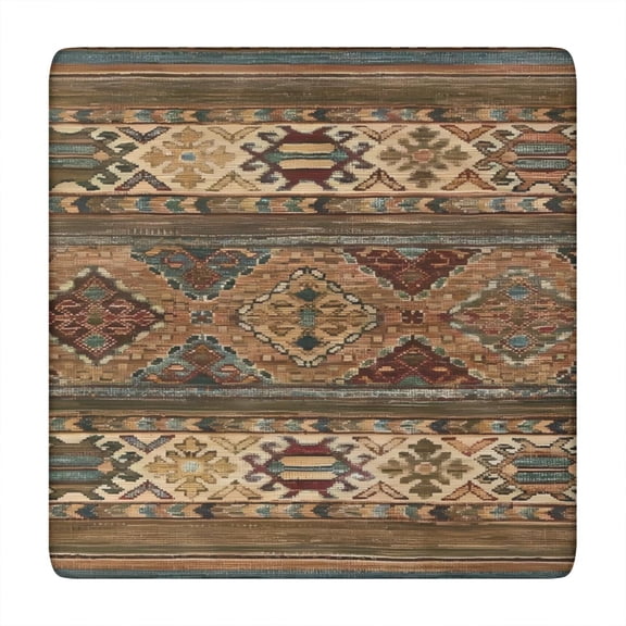 Waterproof Tablecloth Rustic home decor Geometric Natural Boho Boho chic Elastic Fitted Vinyl Tablecloth, Waterproof, backed, slip-resistant, indoor outdoor use