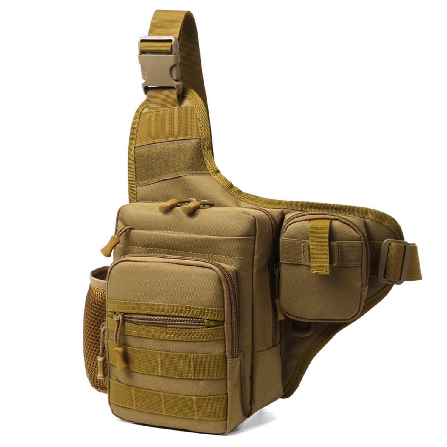 Waterproof Tactical Fishing Sling Bag – Outdoor Crossbody Chest Pack for Cycling, Hiking, Travel & Camping