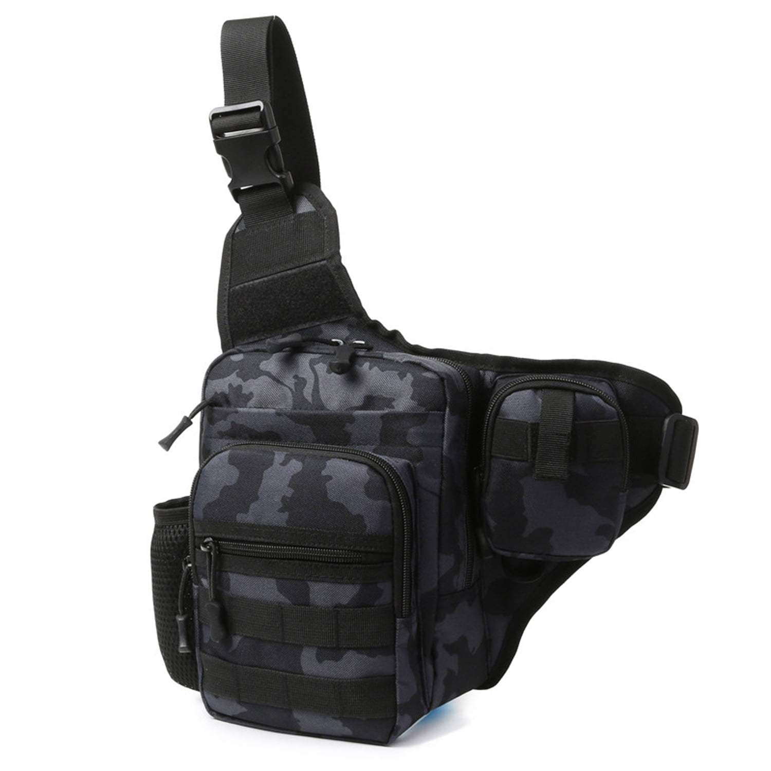 Waterproof Tactical Fishing Sling Bag – Outdoor Crossbody Chest Pack for Cycling, Hiking, Travel & Camping