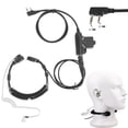 thumbnail image 1 of Waterproof Tactical Throat Mic Headset Fit for Kenwood BaoFeng TK3107 TK3207, 1 of 11