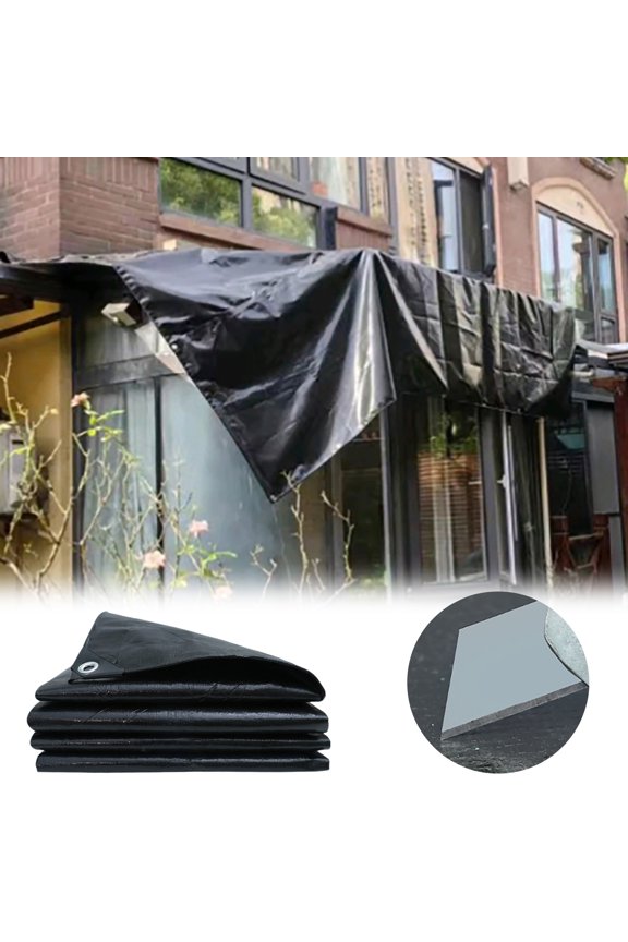 Waterproof Tarp Heavy Duty Outdoor Poly Tarpaulin with Metal Grommets,UV Resistant Windproof Multi-Purpose Protective Cover for Carport, Boat, Camping,Patio Furniture,Canopy,Roof,and Garden Use