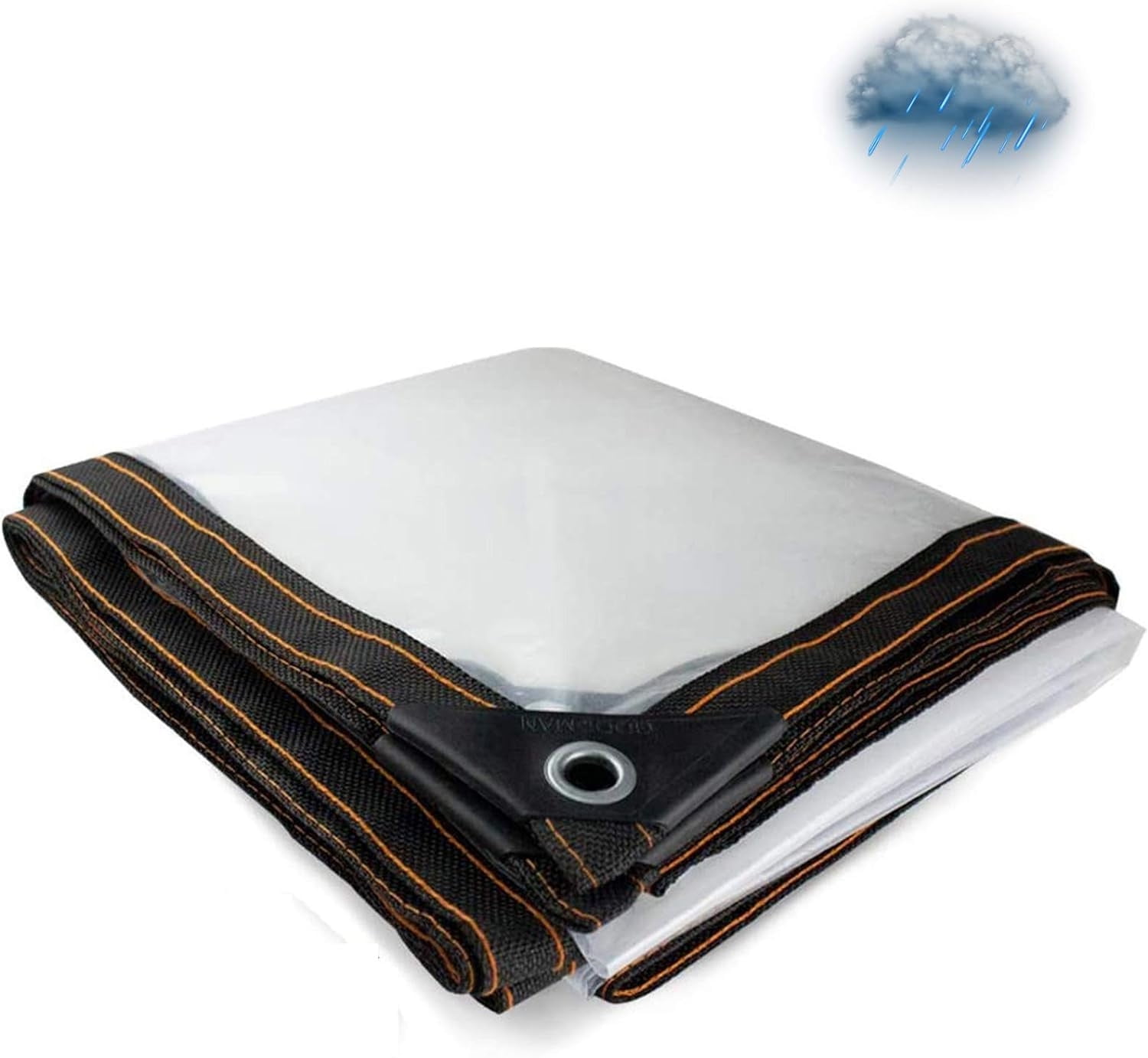 Waterproof Tarpaulin,Bexikou Clear Plastic Vinyl Tarp,Heavy Duty Clear