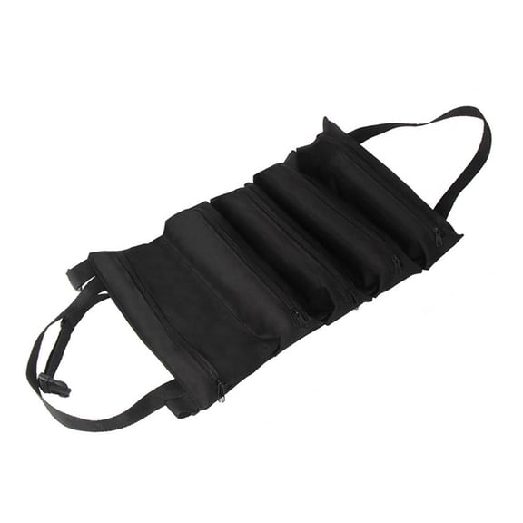 Waterproof and Tear-Resistant Oxford Cloth Tool Roll-Up Organizer for Electricians, Mechanics, and Carpenters in Construction Sites, Garages, and Workshops
