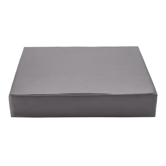 Waterproof Tech Fabric Cushion 16x16x2in Outdoor Patio Mat Non-Slip Artificial Leather Square Seat Pad Sponge Filling