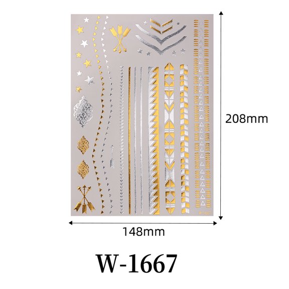 Waterproof Temporary Skin Art Decor Long Lasting No Residue Removable Body Fashion Ornaments Safe Skin Styling Stickers Realistic Skin Aesthetic Patterns