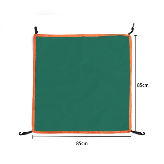 Waterproof Tent Cover with Elastic Box Hook for Sun Protection 85 85cm Orange