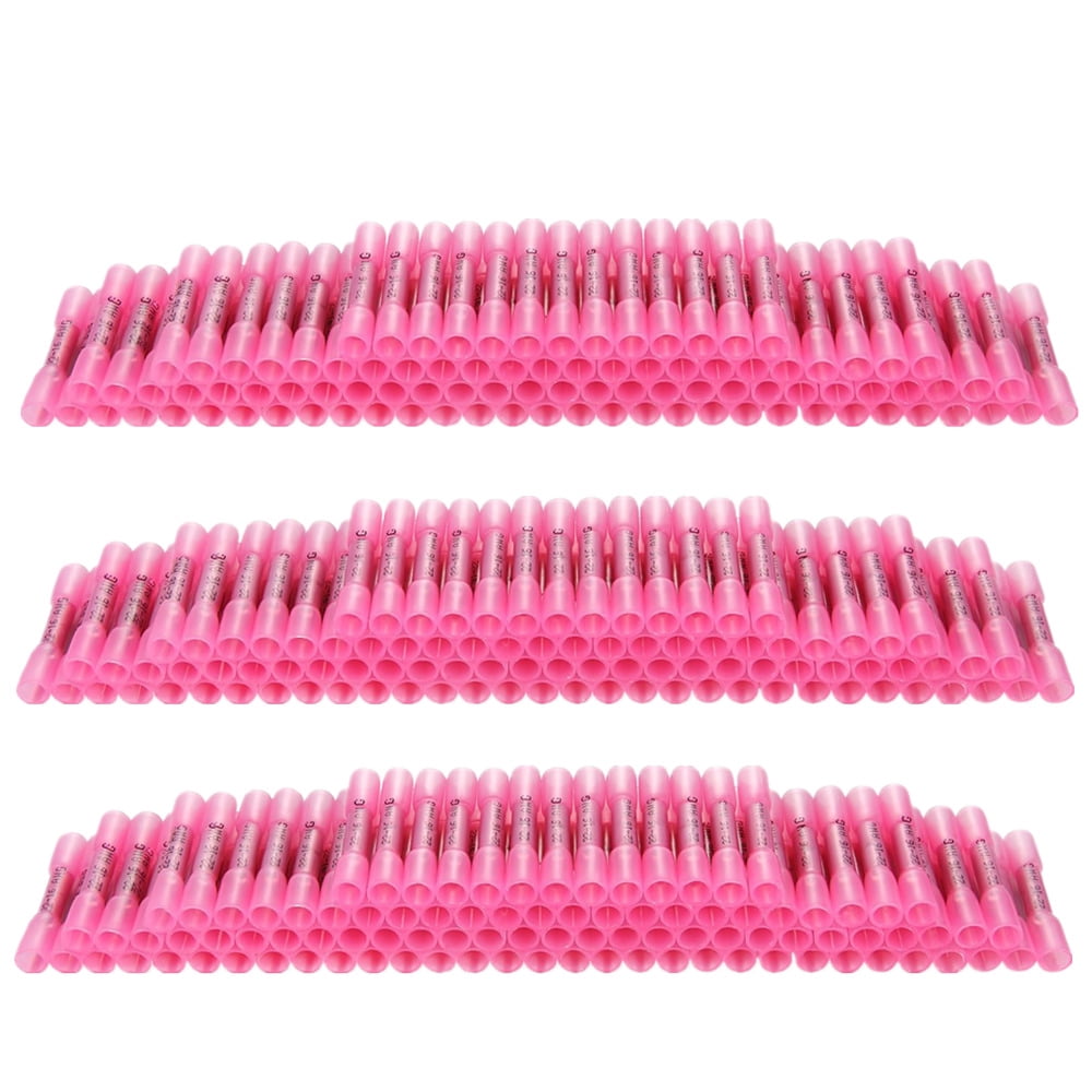 Waterproof Terminals Red Heat Shrink Butt Connectors Wire 1000 Lot 22-16 Gauge